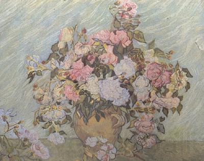 Vincent Van Gogh Still life:Vase with Roses (nn040 France oil painting art